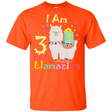 Load image into Gallery viewer, Cute Llamazing Llama Amazing 3rd Birthday Shirt KA01 - cute-llamazing-llama-amazing-3rd-birthday-shirt-ka01-vivianstorescom-3