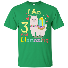 Load image into Gallery viewer, Cute Llamazing Llama Amazing 3rd Birthday Shirt KA01 - cute-llamazing-llama-amazing-3rd-birthday-shirt-ka01-vivianstorescom-5