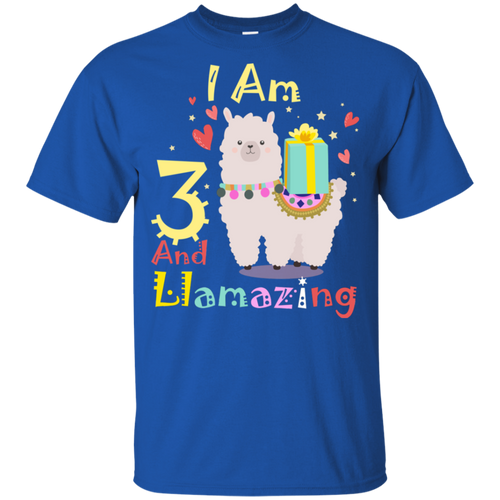 Cute Llamazing Llama Amazing 3rd Birthday Shirt KA01 - cute-llamazing-llama-amazing-3rd-birthday-shirt-ka01-vivianstorescom