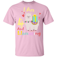 Load image into Gallery viewer, Cute Llamazing Llama Amazing 4th Birthday Shirt KA01 - cute-llamazing-llama-amazing-4th-birthday-shirt-ka01-vivianstorescom-2