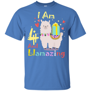 Cute Llamazing Llama Amazing 4th Birthday Shirt KA01 - cute-llamazing-llama-amazing-4th-birthday-shirt-ka01-vivianstorescom-6