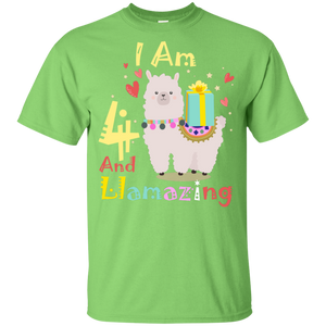 Cute Llamazing Llama Amazing 4th Birthday Shirt KA01 - cute-llamazing-llama-amazing-4th-birthday-shirt-ka01-vivianstorescom-7