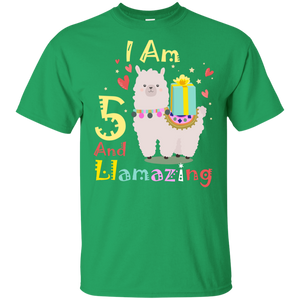 Cute Llamazing Llama Amazing 5th Birthday Shirt KA01 - cute-llamazing-llama-amazing-5th-birthday-shirt-ka01-vivianstorescom-5