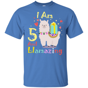 Cute Llamazing Llama Amazing 5th Birthday Shirt KA01 - cute-llamazing-llama-amazing-5th-birthday-shirt-ka01-vivianstorescom-6