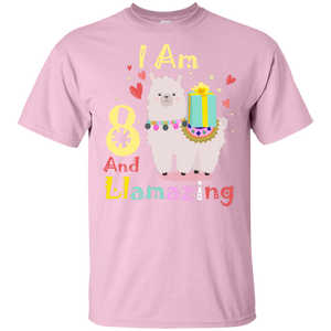 Cute Llamazing Llama Amazing 8th Birthday Shirt KA01 - cute-llamazing-llama-amazing-8th-birthday-shirt-ka01-vivianstorescom-2