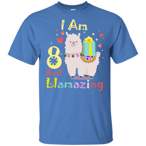 Cute Llamazing Llama Amazing 8th Birthday Shirt KA01 - cute-llamazing-llama-amazing-8th-birthday-shirt-ka01-vivianstorescom-6