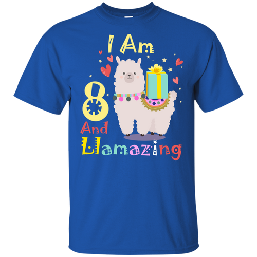 Cute Llamazing Llama Amazing 8th Birthday Shirt KA01 - cute-llamazing-llama-amazing-8th-birthday-shirt-ka01-vivianstorescom