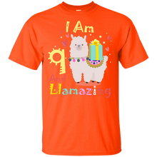 Load image into Gallery viewer, Cute Llamazing Llama Amazing 9th Birthday Shirt KA01 - cute-llamazing-llama-amazing-9th-birthday-shirt-ka01-vivianstorescom-2