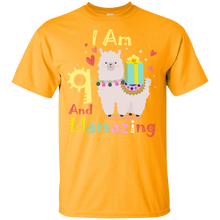 Load image into Gallery viewer, Cute Llamazing Llama Amazing 9th Birthday Shirt KA01 - cute-llamazing-llama-amazing-9th-birthday-shirt-ka01-vivianstorescom-3