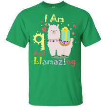 Load image into Gallery viewer, Cute Llamazing Llama Amazing 9th Birthday Shirt KA01 - cute-llamazing-llama-amazing-9th-birthday-shirt-ka01-vivianstorescom-4