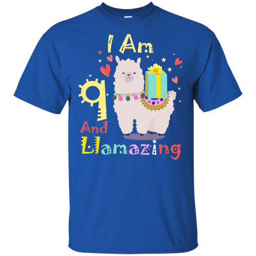 Cute Llamazing Llama Amazing 9th Birthday Shirt KA01 - cute-llamazing-llama-amazing-9th-birthday-shirt-ka01-vivianstorescom