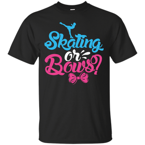 Cute Skating or Bows Gender Reveal Party Shirt KA01 - cute-skating-or-bows-gender-reveal-party-shirt-ka01-vivianstorescom