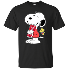 Load image into Gallery viewer, Cute Snoopy Hug Coca Cola Can Funny Drinking Shirt KA01 - cute-snoopy-hug-coca-cola-can-funny-drinking-shirt-ka01-vivianstorescom