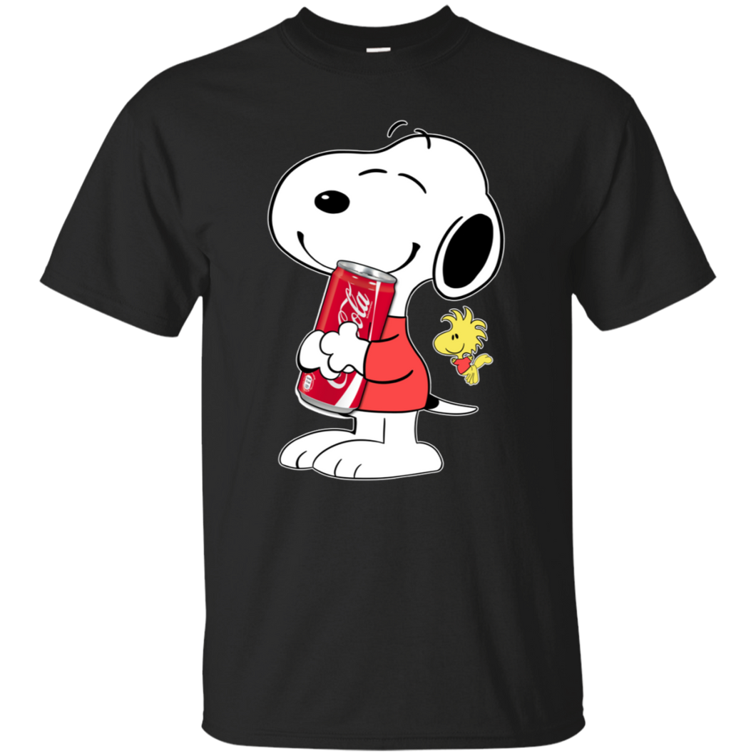 Cute Snoopy Hug Coca Cola Can Funny Drinking Shirt KA01 - cute-snoopy-hug-coca-cola-can-funny-drinking-shirt-ka01-vivianstorescom