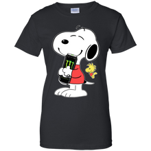 Load image into Gallery viewer, Cute Snoopy Hug Monster Can Funny Drinking Shirt KA01 - cute-snoopy-hug-monster-can-funny-drinking-shirt-ka01-vivianstorescom-7