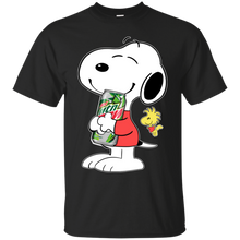 Load image into Gallery viewer, Cute Snoopy Hug Mountain Dew Can Funny Drinking Shirt KA01 - cute-snoopy-hug-mountain-dew-can-funny-drinking-shirt-ka01-vivianstorescom