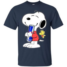Load image into Gallery viewer, Cute Snoopy Hug Red Bull Can Funny Drinking Shirt KA01 - cute-snoopy-hug-red-bull-can-funny-drinking-shirt-ka01-vivianstorescom-2