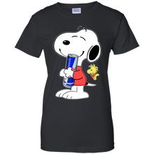 Load image into Gallery viewer, Cute Snoopy Hug Red Bull Can Funny Drinking Shirt KA01 - cute-snoopy-hug-red-bull-can-funny-drinking-shirt-ka01-vivianstorescom-7