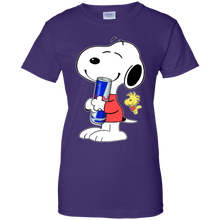 Load image into Gallery viewer, Cute Snoopy Hug Red Bull Can Funny Drinking Shirt KA01 - cute-snoopy-hug-red-bull-can-funny-drinking-shirt-ka01-vivianstorescom-8