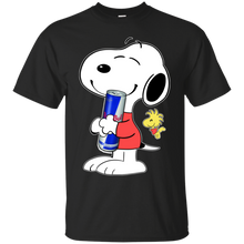 Load image into Gallery viewer, Cute Snoopy Hug Red Bull Can Funny Drinking Shirt KA01 - cute-snoopy-hug-red-bull-can-funny-drinking-shirt-ka01-vivianstorescom