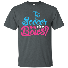 Load image into Gallery viewer, Cute Soccer or Bows Gender Reveal Party Shirt KA01 - cute-soccer-or-bows-gender-reveal-party-shirt-ka01-vivianstorescom-3