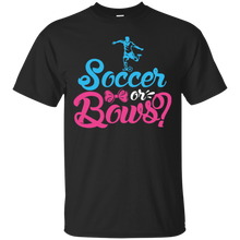 Load image into Gallery viewer, Cute Soccer or Bows Gender Reveal Party Shirt KA01 - cute-soccer-or-bows-gender-reveal-party-shirt-ka01-vivianstorescom