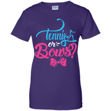 Load image into Gallery viewer, Cute Tennis or Bows Gender Reveal Party Shirt KA01 - cute-tennis-or-bows-gender-reveal-party-shirt-ka01-vivianstorescom-10