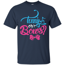 Load image into Gallery viewer, Cute Tennis or Bows Gender Reveal Party Shirt KA01 - cute-tennis-or-bows-gender-reveal-party-shirt-ka01-vivianstorescom-2