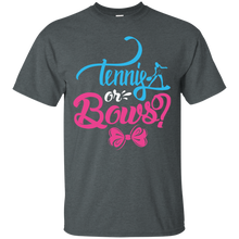 Load image into Gallery viewer, Cute Tennis or Bows Gender Reveal Party Shirt KA01 - cute-tennis-or-bows-gender-reveal-party-shirt-ka01-vivianstorescom-3