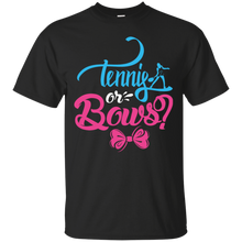 Load image into Gallery viewer, Cute Tennis or Bows Gender Reveal Party Shirt KA01 - cute-tennis-or-bows-gender-reveal-party-shirt-ka01-vivianstorescom