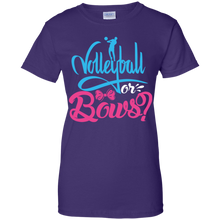 Load image into Gallery viewer, Cute Volleyball or Bows Gender Reveal Party Shirt KA01 - cute-volleyball-or-bows-gender-reveal-party-shirt-ka01-vivianstorescom-10