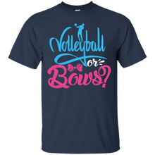 Load image into Gallery viewer, Cute Volleyball or Bows Gender Reveal Party Shirt KA01 - cute-volleyball-or-bows-gender-reveal-party-shirt-ka01-vivianstorescom-2