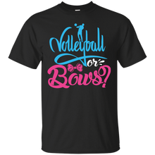 Load image into Gallery viewer, Cute Volleyball or Bows Gender Reveal Party Shirt KA01 - cute-volleyball-or-bows-gender-reveal-party-shirt-ka01-vivianstorescom