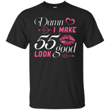 Load image into Gallery viewer, Damn I Make 55 Birthday Look Good T-shirt HA01 - damn-i-make-55-birthday-look-good-t-shirt-ha01-vivianstorescom