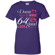 Load image into Gallery viewer, Damn I Make 64 Birthday Look Good T-shirt HA01 - damn-i-make-64-birthday-look-good-t-shirt-ha01-vivianstorescom-8