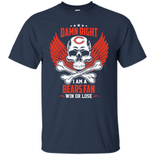 Load image into Gallery viewer, Damn Right I Am A Bears Fan Win Or Lose Football Shirt LT01 - damn-right-i-am-a-bears-fan-win-or-lose-football-shirt-lt01-vivianstorescom-2