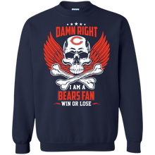 Load image into Gallery viewer, Damn Right I Am A Bears Fan Win Or Lose Football Shirt LT01 - damn-right-i-am-a-bears-fan-win-or-lose-football-shirt-lt01-vivianstorescom-7