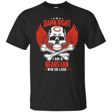 Load image into Gallery viewer, Damn Right I Am A Bears Fan Win Or Lose Football Shirt LT01 - damn-right-i-am-a-bears-fan-win-or-lose-football-shirt-lt01-vivianstorescom