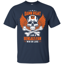 Load image into Gallery viewer, Damn Right I Am A Bengals Fan Win Or Lose Football Shirt LT01 - damn-right-i-am-a-bengals-fan-win-or-lose-football-shirt-lt01-vivianstorescom-2