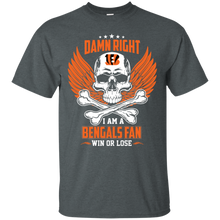 Load image into Gallery viewer, Damn Right I Am A Bengals Fan Win Or Lose Football Shirt LT01 - damn-right-i-am-a-bengals-fan-win-or-lose-football-shirt-lt01-vivianstorescom-3