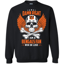 Load image into Gallery viewer, Damn Right I Am A Bengals Fan Win Or Lose Football Shirt LT01 - damn-right-i-am-a-bengals-fan-win-or-lose-football-shirt-lt01-vivianstorescom-6