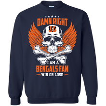 Load image into Gallery viewer, Damn Right I Am A Bengals Fan Win Or Lose Football Shirt LT01 - damn-right-i-am-a-bengals-fan-win-or-lose-football-shirt-lt01-vivianstorescom-7