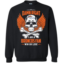 Load image into Gallery viewer, Damn Right I Am A Broncos Fan Win Or Lose Football Shirt LT01 - damn-right-i-am-a-broncos-fan-win-or-lose-football-shirt-lt01-vivianstorescom-6