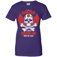 Load image into Gallery viewer, Damn Right I Am A Browns Fan Win Or Lose Football Shirt LT01 - damn-right-i-am-a-browns-fan-win-or-lose-football-shirt-lt01-vivianstorescom-10