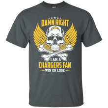 Load image into Gallery viewer, Damn Right I Am A Chargers Fan Win Or Lose Football Shirt LT01 - damn-right-i-am-a-chargers-fan-win-or-lose-football-shirt-lt01-vivianstorescom-3