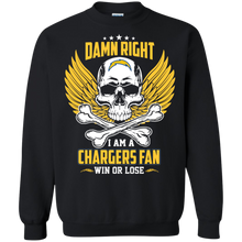 Load image into Gallery viewer, Damn Right I Am A Chargers Fan Win Or Lose Football Shirt LT01 - damn-right-i-am-a-chargers-fan-win-or-lose-football-shirt-lt01-vivianstorescom-6