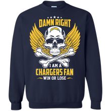 Load image into Gallery viewer, Damn Right I Am A Chargers Fan Win Or Lose Football Shirt LT01 - damn-right-i-am-a-chargers-fan-win-or-lose-football-shirt-lt01-vivianstorescom-7
