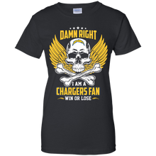 Load image into Gallery viewer, Damn Right I Am A Chargers Fan Win Or Lose Football Shirt LT01 - damn-right-i-am-a-chargers-fan-win-or-lose-football-shirt-lt01-vivianstorescom-8