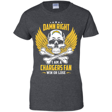 Load image into Gallery viewer, Damn Right I Am A Chargers Fan Win Or Lose Football Shirt LT01 - damn-right-i-am-a-chargers-fan-win-or-lose-football-shirt-lt01-vivianstorescom-9