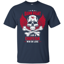 Load image into Gallery viewer, Damn Right I Am A Chiefs Fan Win Or Lose Football Shirt LT01 - damn-right-i-am-a-chiefs-fan-win-or-lose-football-shirt-lt01-vivianstorescom-2